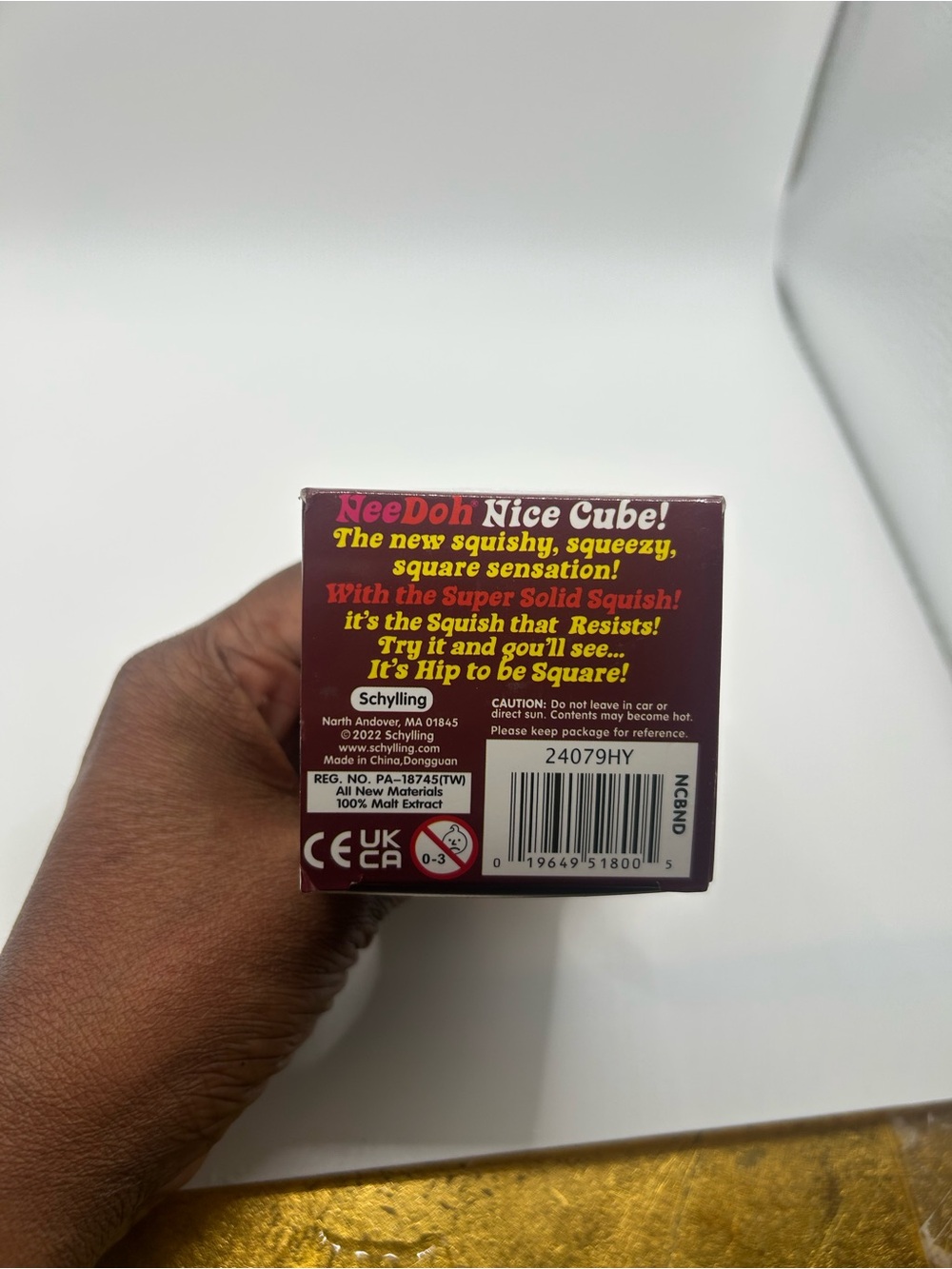 Dr Pepper NeeDoh Nice Cube - Squeezable Stress Relief Toy - Picture 6 of 7